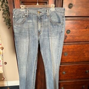 Men’s Original Levi Strauss & Co. 527 Blue Jeans - Gently Used - 36”x32”